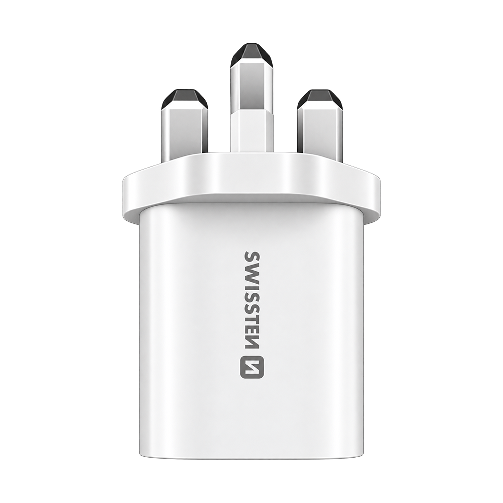 Swissten Edge GaN 65W 2x USB-C + USB-A Travel Charger