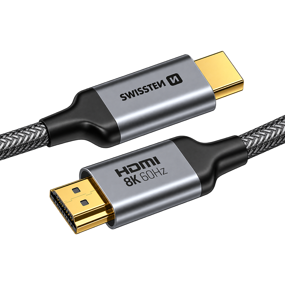 Swissten HDMI to HDMI 8K@60Hz Nylon Cable 2m