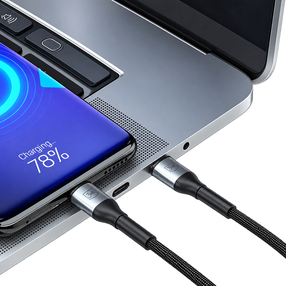3mk Hyper Cable N-SERIES USB-C to USB-C 240W 1m
