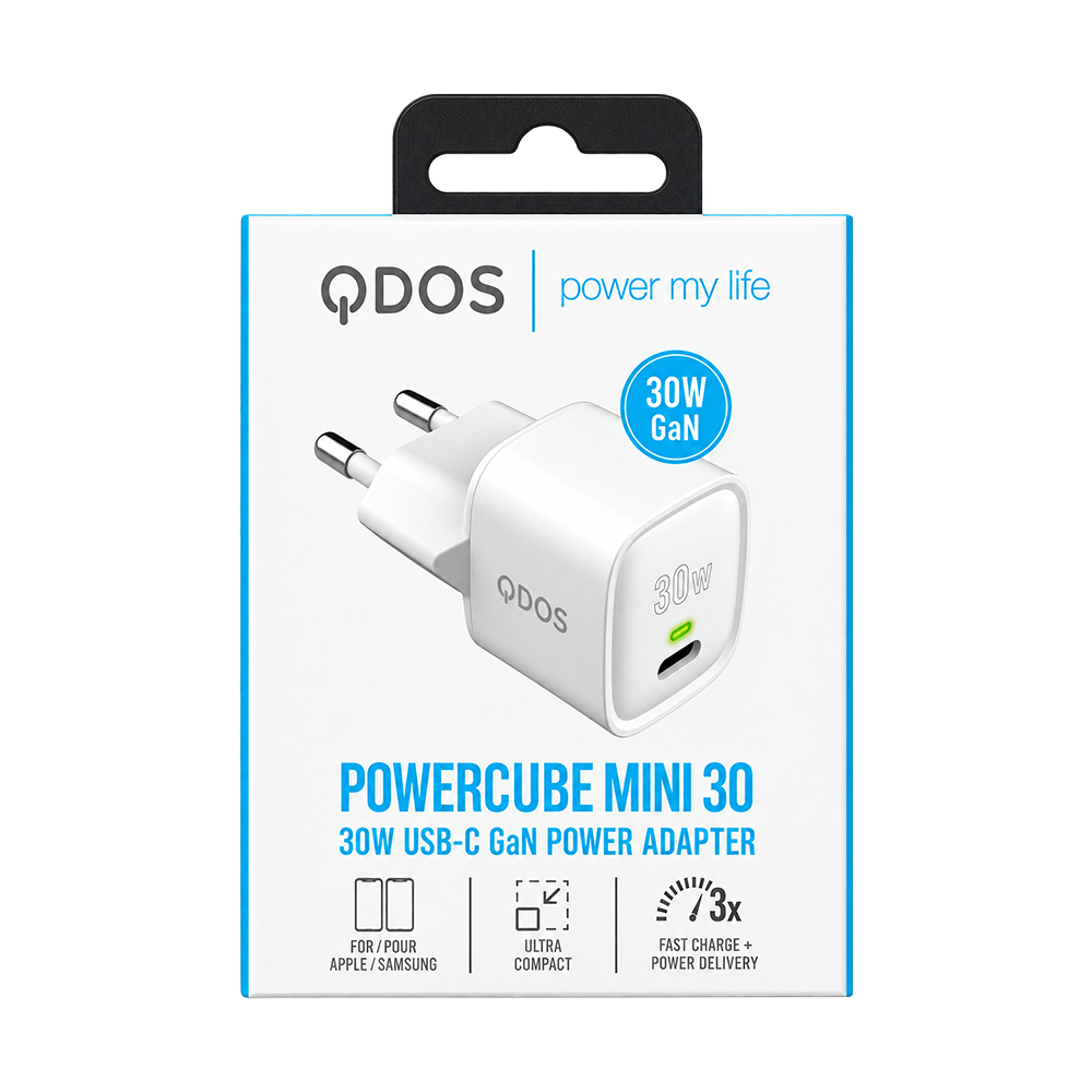 Qdos QD-BU-UK30CE-W UK Wall Charger 30W USB-C