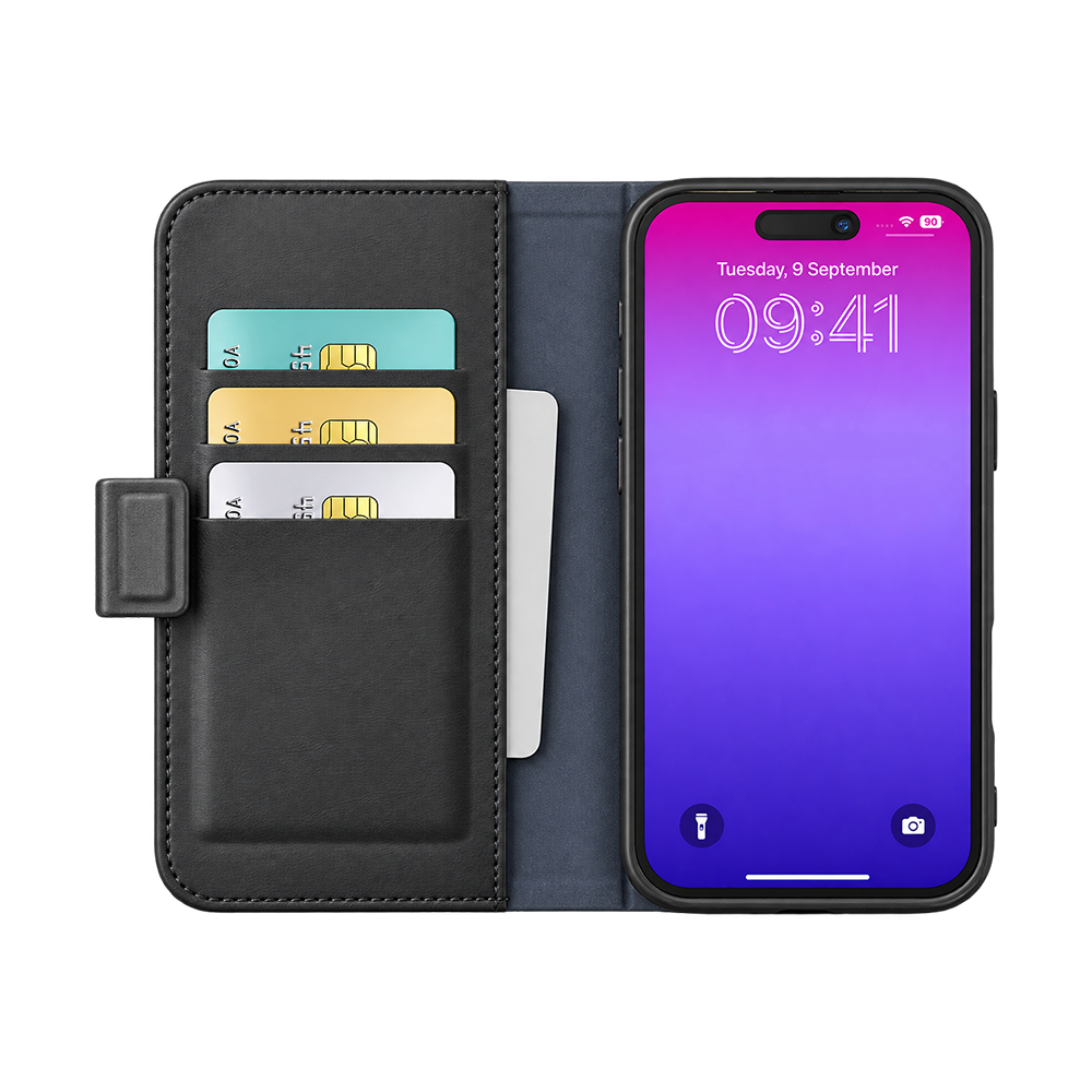 Cellularline Book Agenda Pouch Case iPhone 17 Pro Black