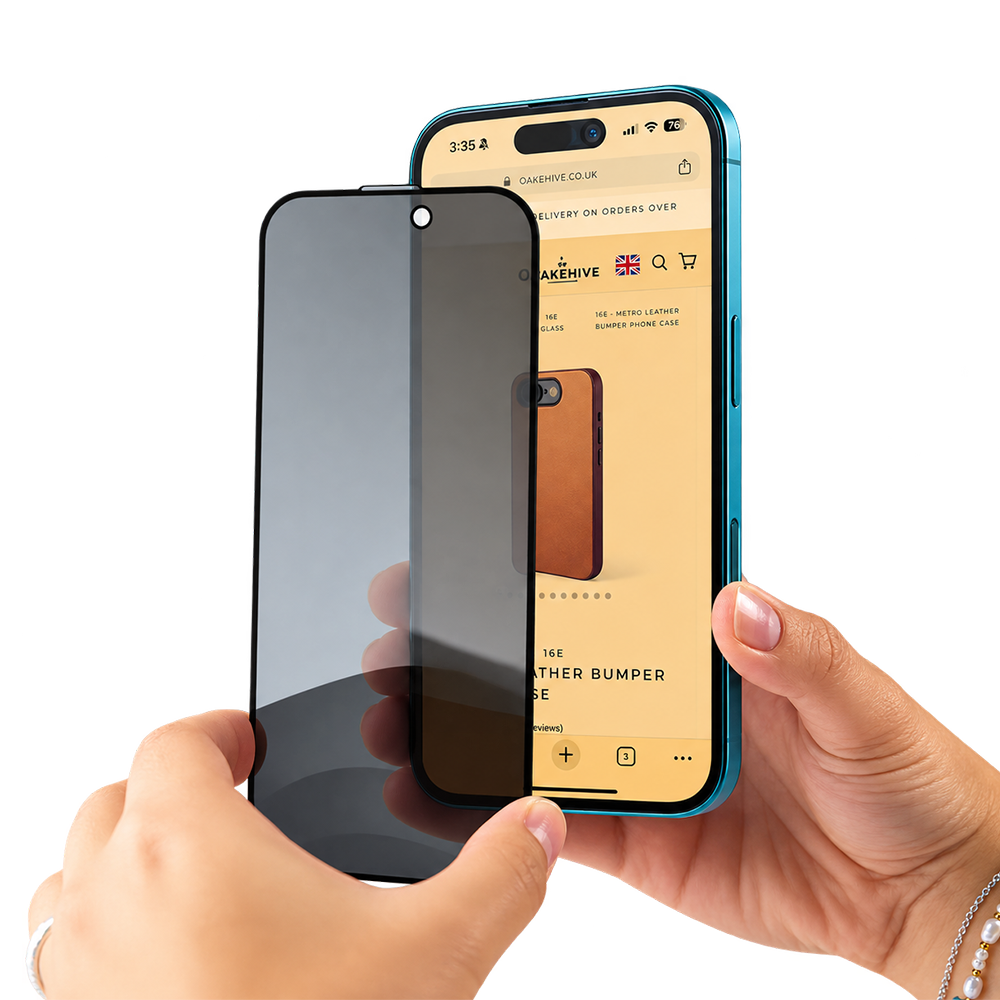 5D Full Glue Tempered Glass Screen Protector Privacy iPhone 17 Pro
