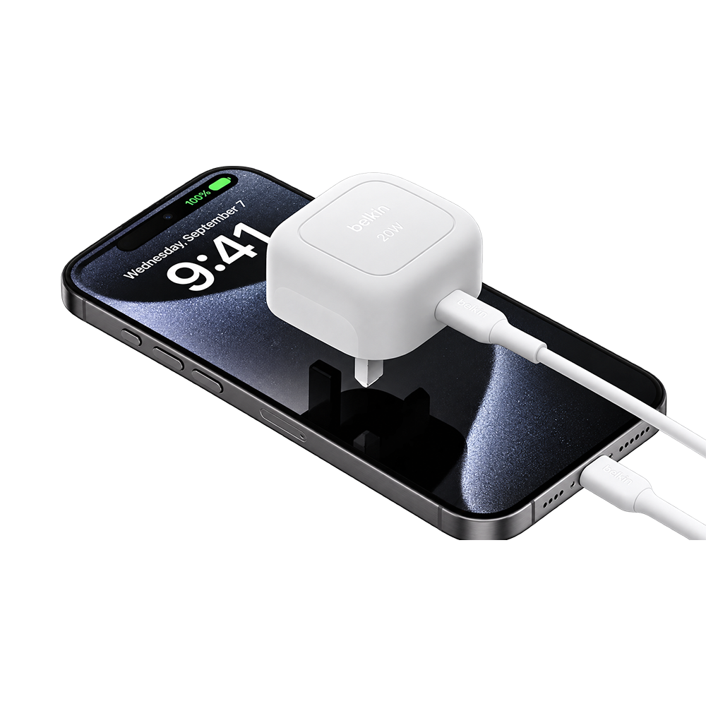 Belkin WCA009MYWH Wall Charger 20W 3A UK USB-C