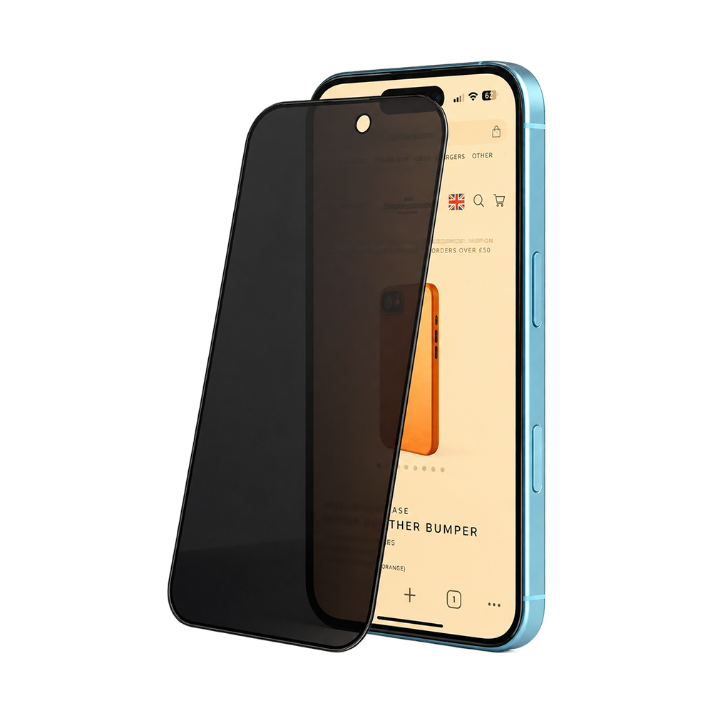 5D Full Glue Tempered Glass Screen Protector Privacy iPhone 17 Pro
