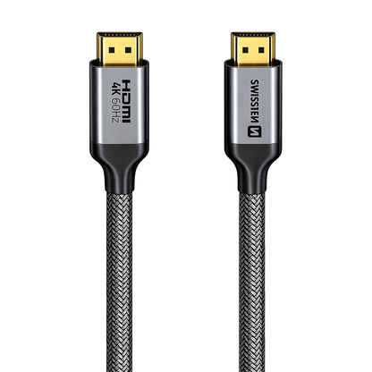 Swissten HDMI to HDMI 4K@60Hz Nylon Cable 1m