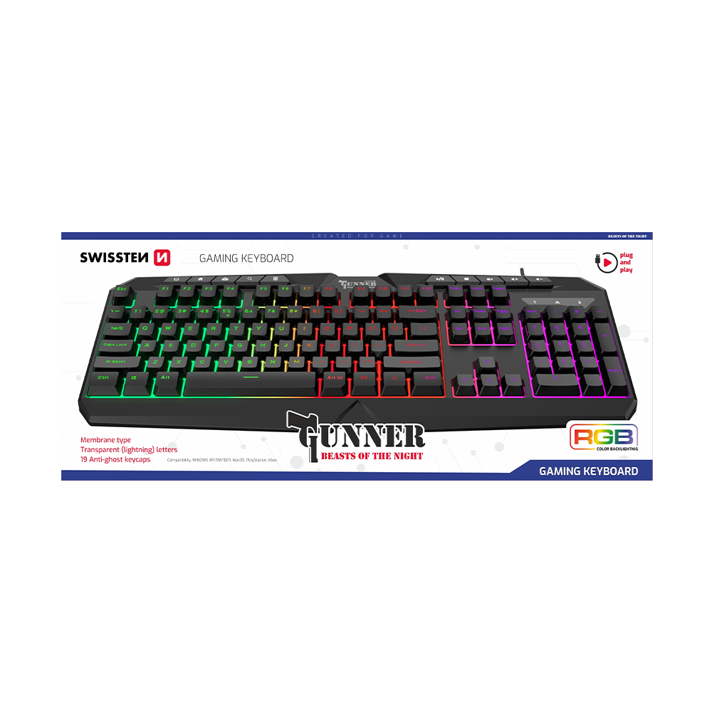 Swissten Gunner Gaming Keyboard