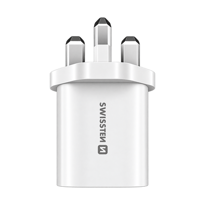 Swissten Edge GaN 20W USB-C + USB-A Travel Charger