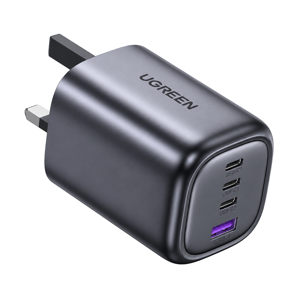 UGREEN 40749 100W GaN Fast Charger 3 x USB-C Power Adapter UK Plug