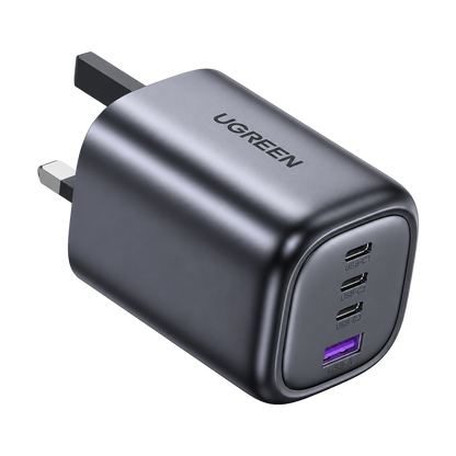 UGREEN 40749 100W GaN Fast Charger 3 x USB-C Power Adapter UK Plug
