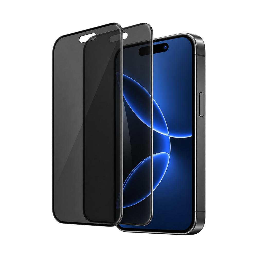 5D Full Glue Tempered Glass Screen Protector Privacy iPhone 17 Pro