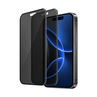 5D Full Glue Tempered Glass Screen Protector Privacy iPhone 17 Pro