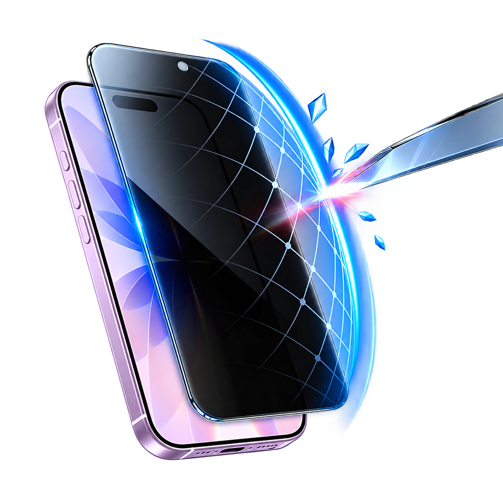 5D Full Glue Tempered Glass Screen Protector Privacy iPhone 17