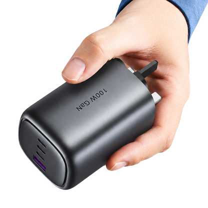 UGREEN 40749 100W GaN Fast Charger 3 x USB-C Power Adapter UK Plug