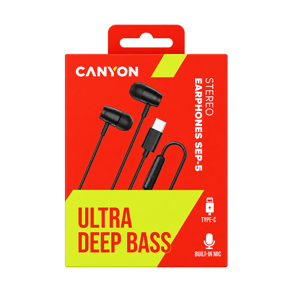 Canyon CNS-CEP5B Earphones USB-C