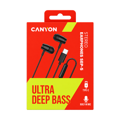 Canyon CNS-CEP5B Earphones USB-C