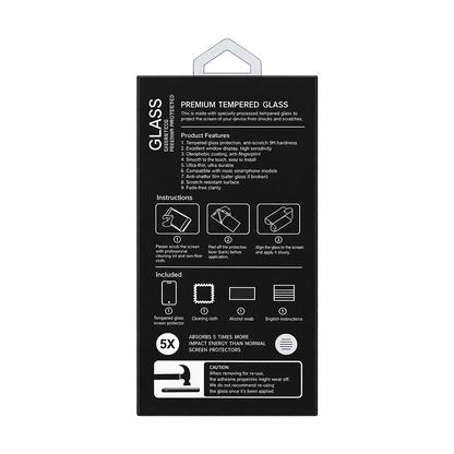 5D Full Glue Tempered Glass Screen Protector iPhone 17 AIR