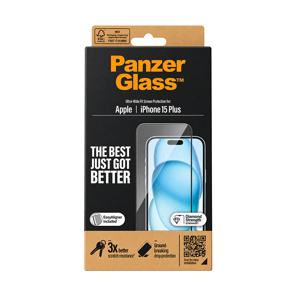 Safe Panzer Glass Screen Protector iPhone 15 Plus