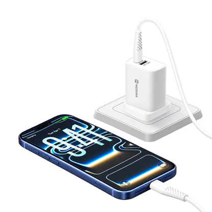 Swissten Edge GaN 20W USB-C + USB-A Travel Charger