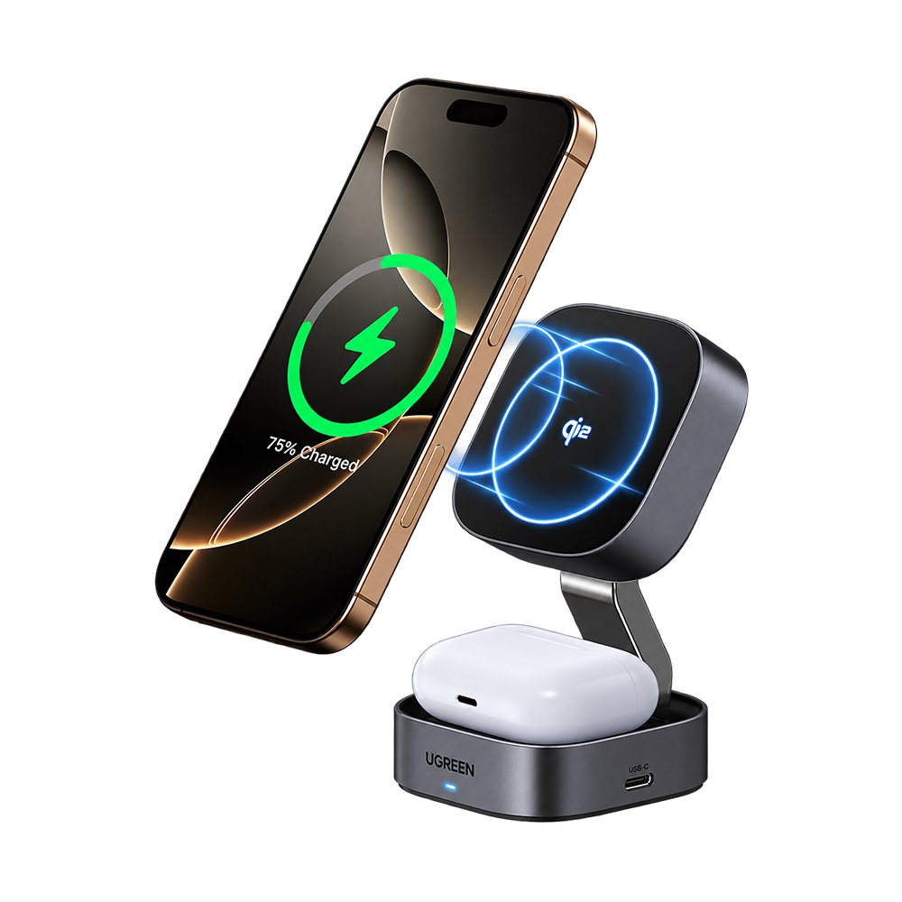 UGREEN 35316 2 IN 1 Magnetic Wireless Charger