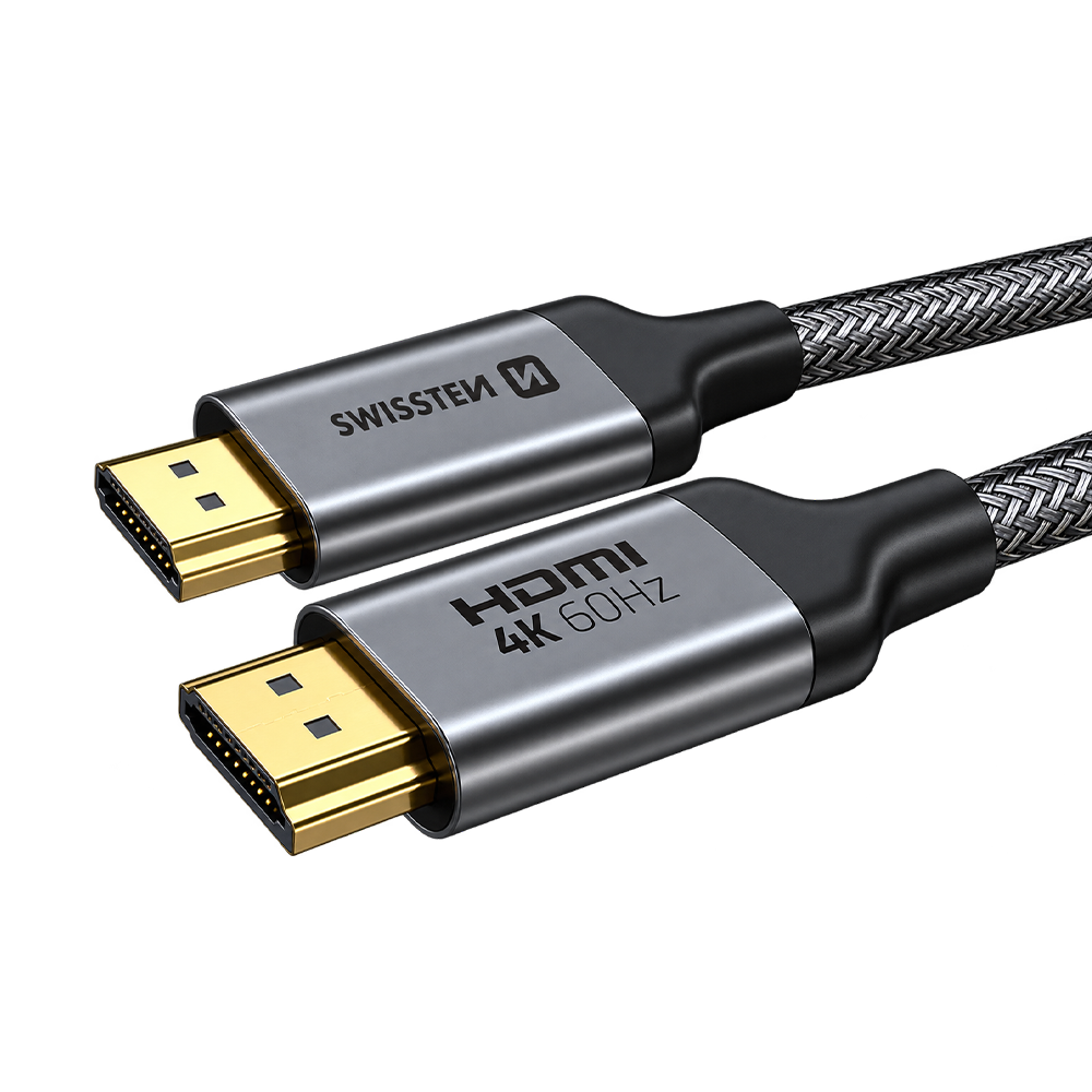 Swissten HDMI to HDMI 4K@60Hz Nylon Cable 1m