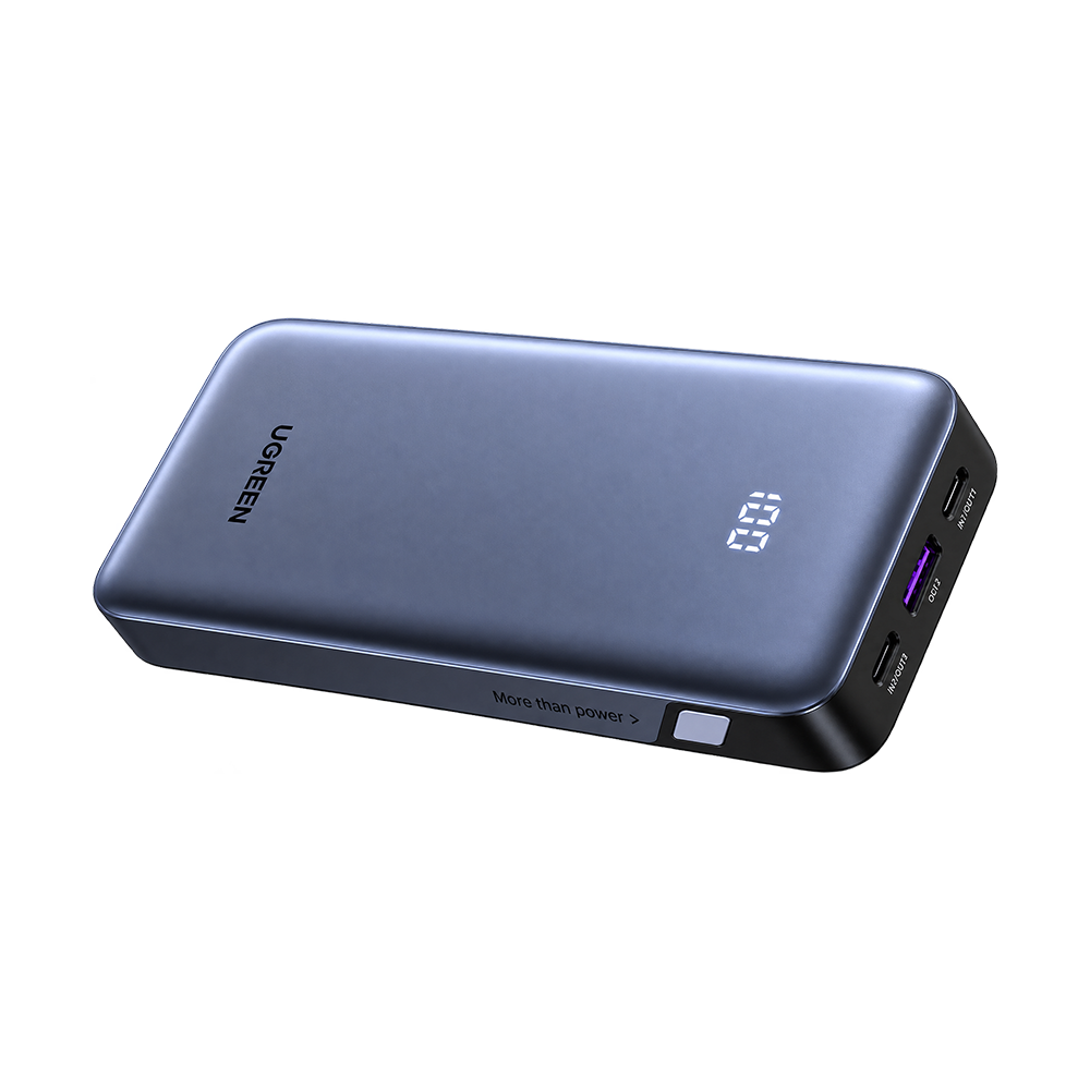 UGREEN 55985B 20,000mAh PD 30W Power Bank Dual USB-C Cable