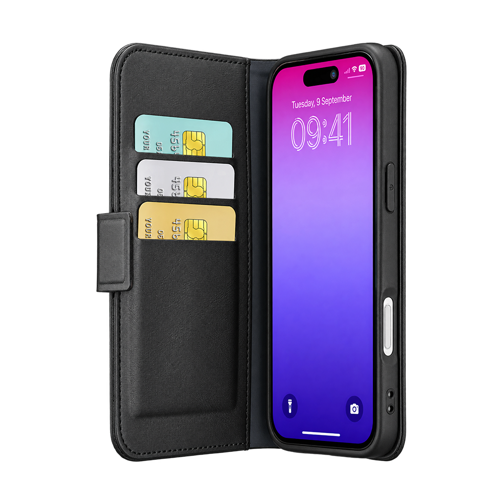 Cellularline Book Agenda Pouch Case iPhone 17 Pro Black