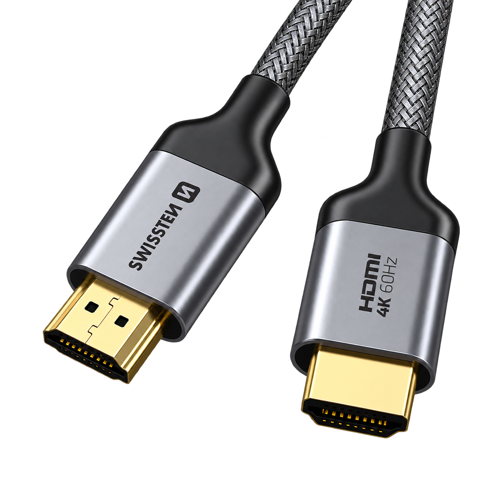 Swissten HDMI to HDMI 4K@60Hz Nylon Cable 3m