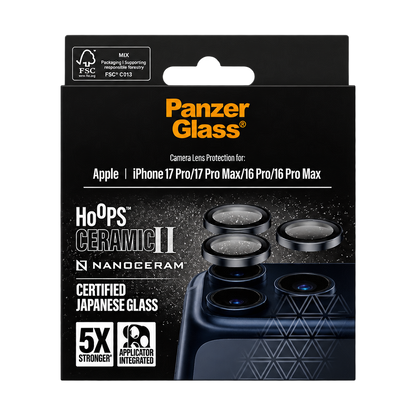 Safe Panzer Glass Camera Lens Protec iPhone 17 Pro/17 Pro Max