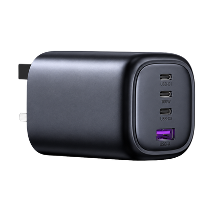 UGREEN 40749 100W GaN Fast Charger 3 x USB-C Power Adapter UK Plug