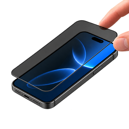 5D Full Glue Tempered Glass Screen Protector Privacy iPhone 17 Pro