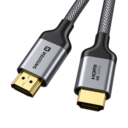 Swissten HDMI to HDMI 4K@60Hz Nylon Cable 1m