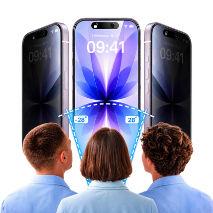 5D Full Glue Tempered Glass Screen Protector Privacy iPhone 17