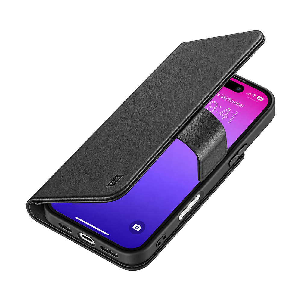 Cellularline Book Agenda Pouch Case iPhone 17 Pro Black