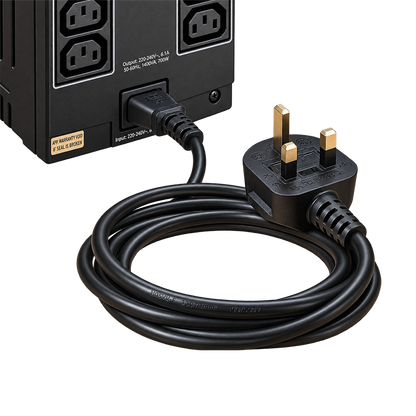 Value Range RB-250 UK Kettle Lead 1.8M 5A IEC C13