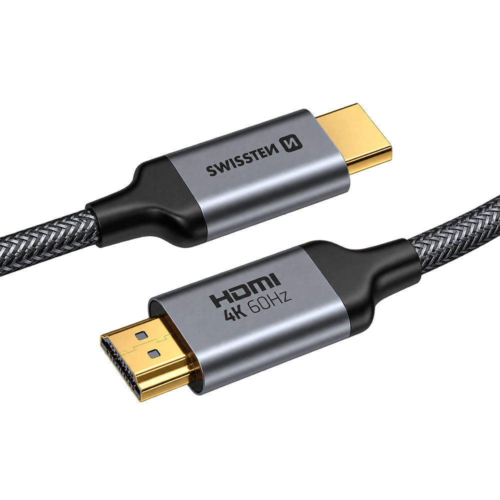 Swissten HDMI to HDMI 4K@60Hz Nylon Cable 3m