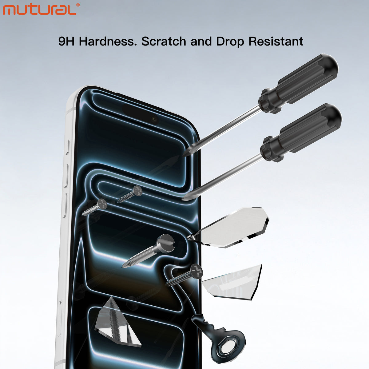 Mutural HD Tempered Glass Screen Protector iPhone 18 Pro Max