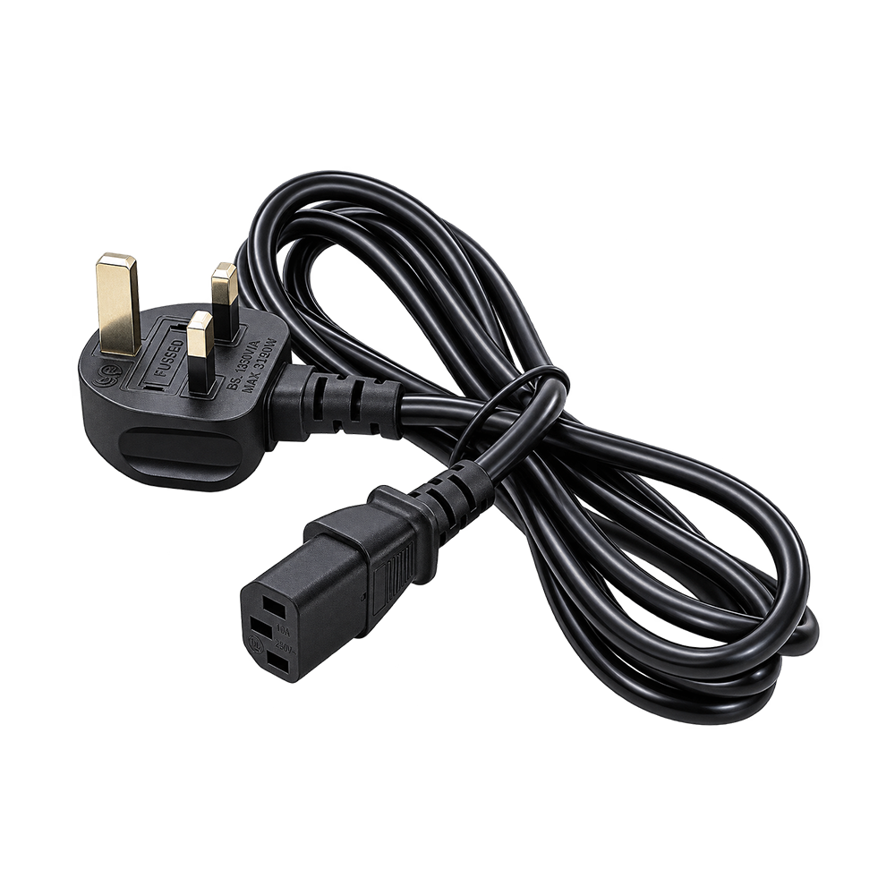 Value Range RB-250 UK Kettle Lead 1.8M 5A IEC C13