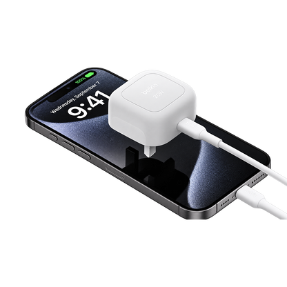 Belkin WCA009MYWH Wall Charger 20W 3A UK USB-C