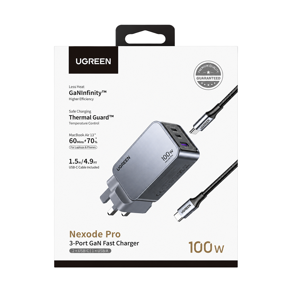 UGREEN 25875 100W Power Adapter (UK)