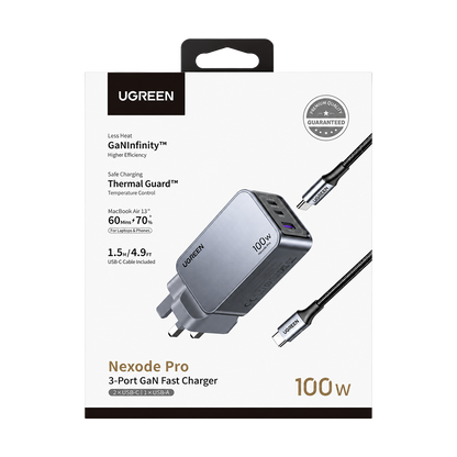 UGREEN 25875 100W Power Adapter (UK)