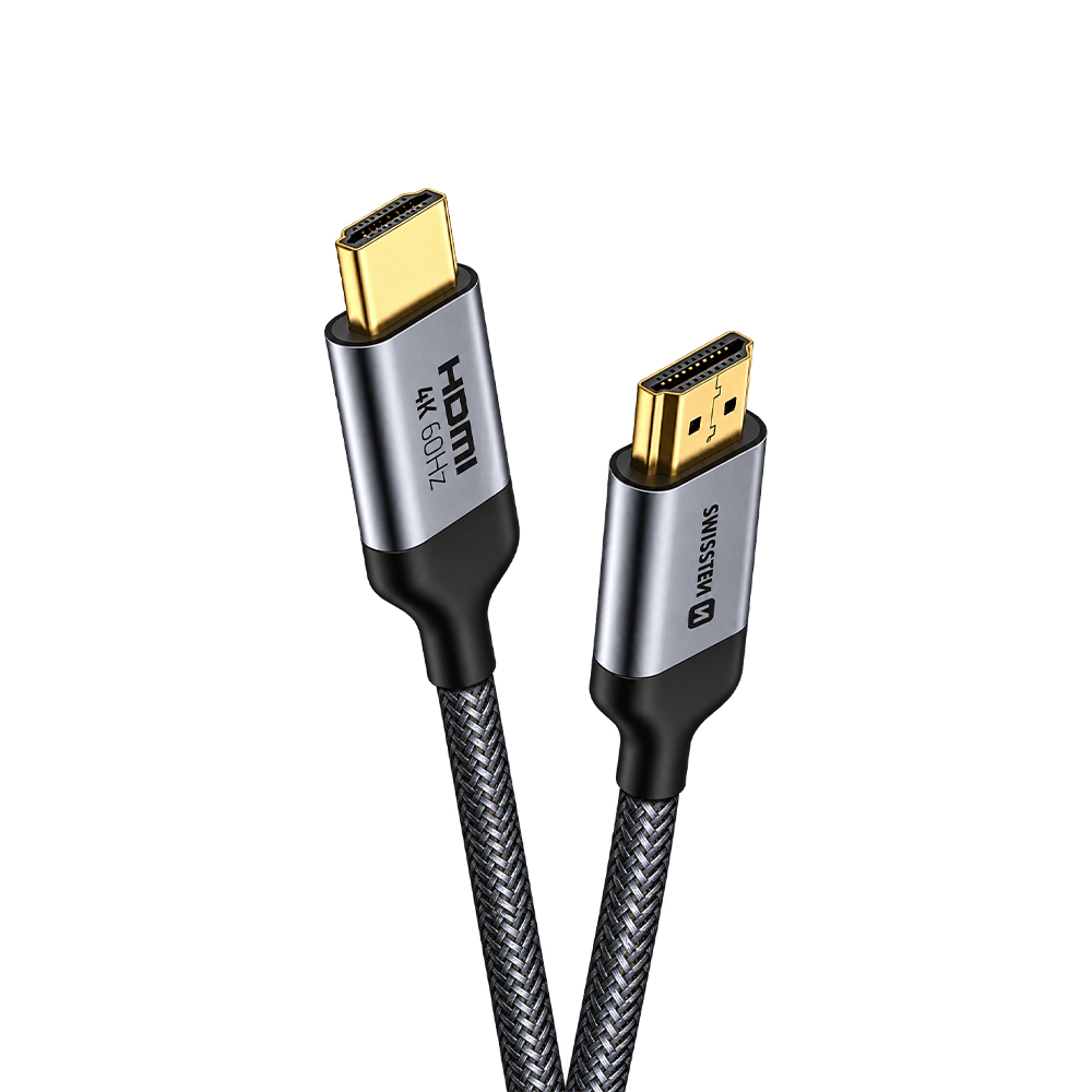 Swissten HDMI to HDMI 4K@60Hz Nylon Cable 1m