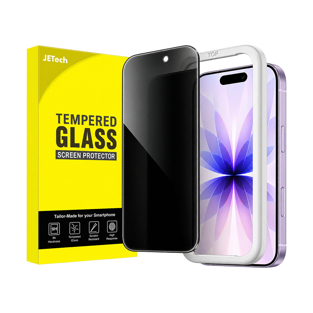 5D Full Glue Tempered Glass Screen Protector Privacy iPhone 17